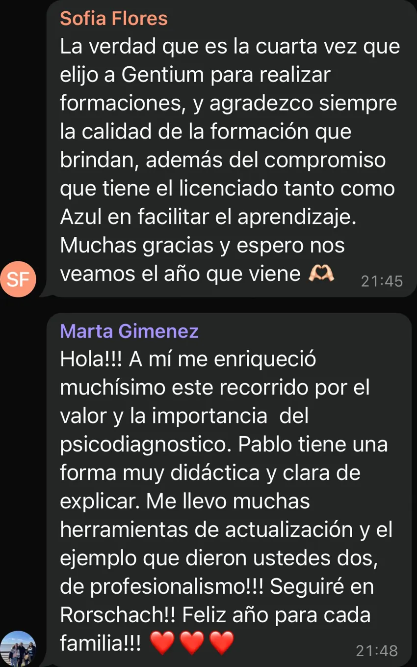 Reseña de una alumna del posgrado
