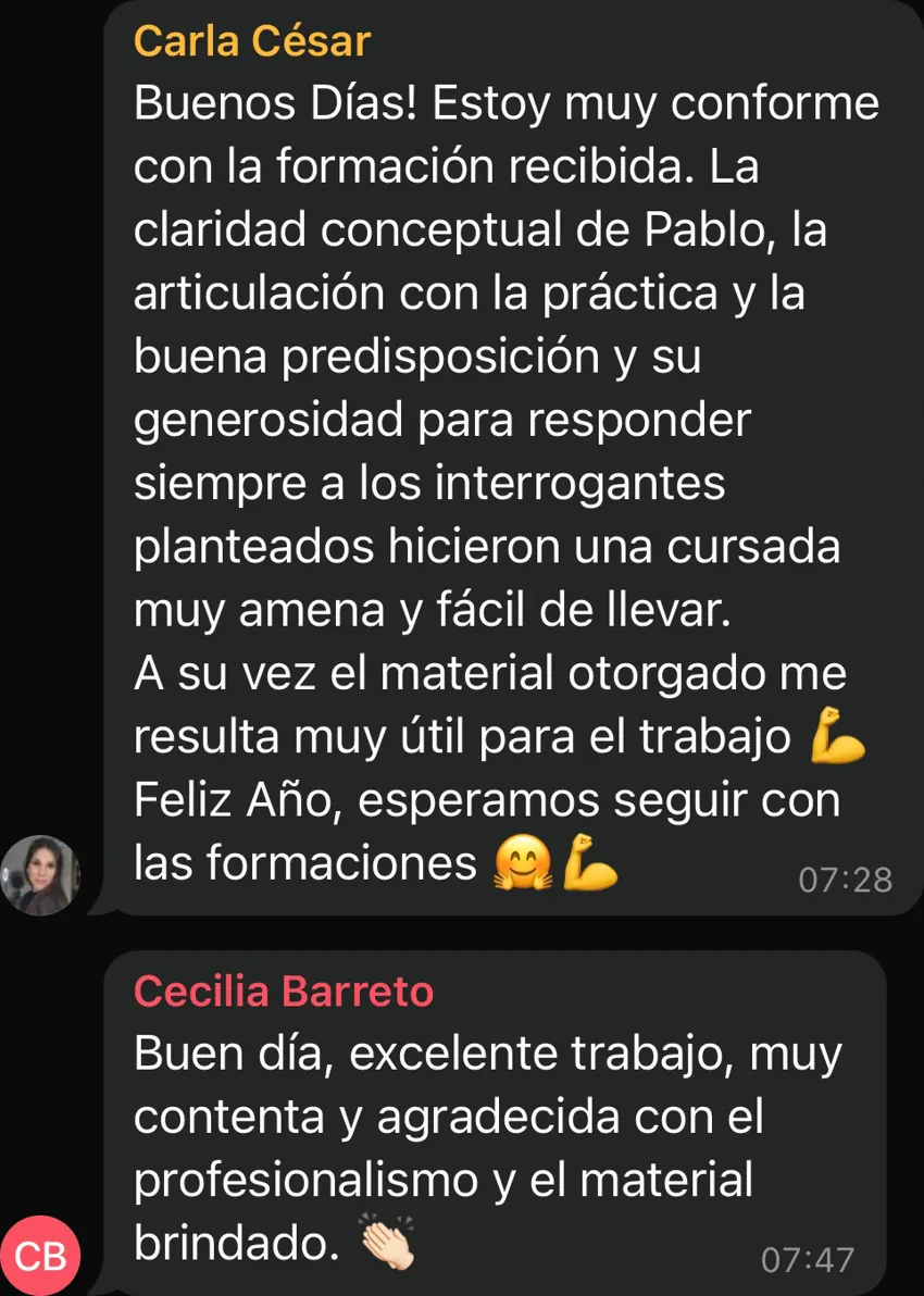 Reseña de una alumna del posgrado