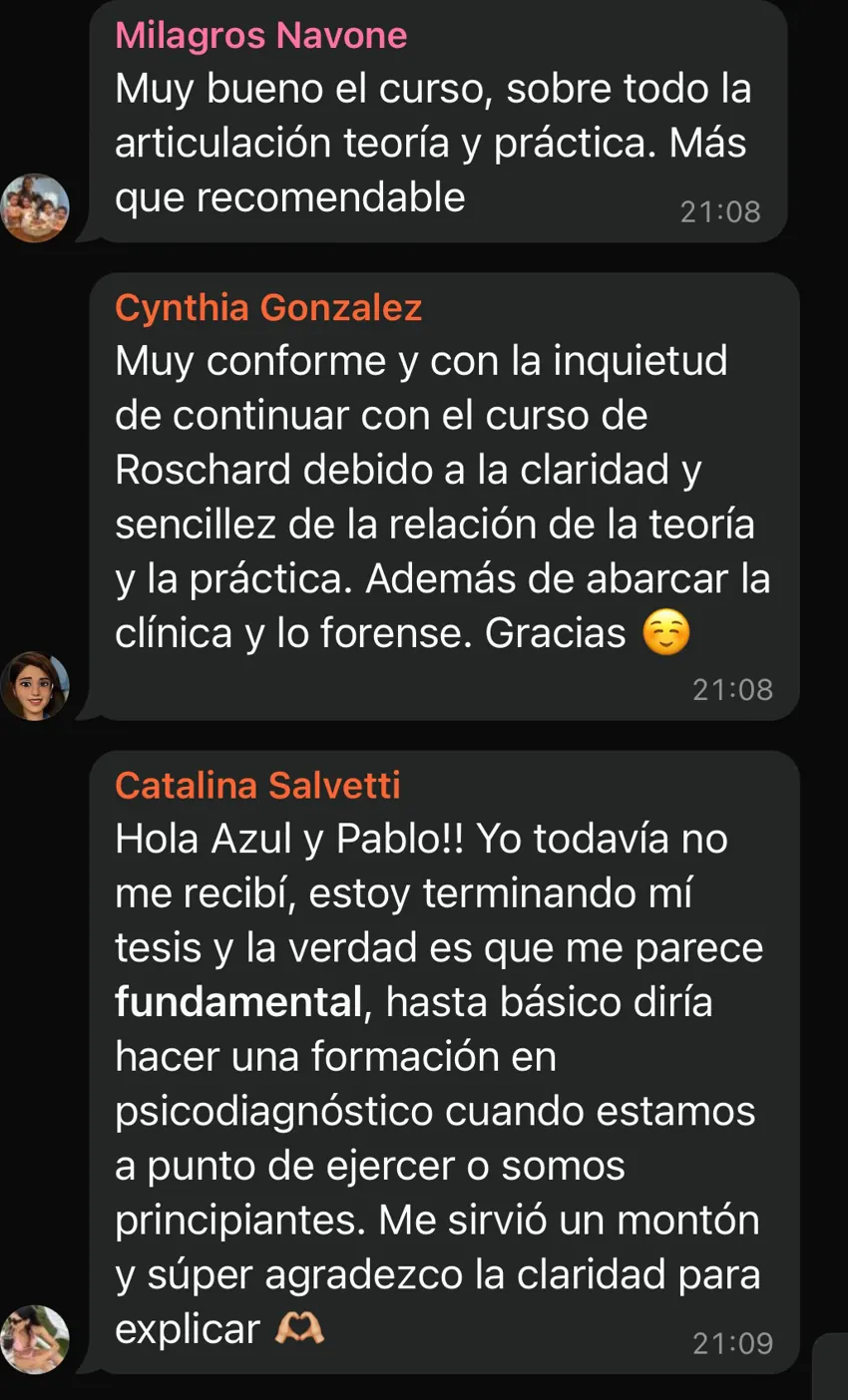 Reseña de una alumna del posgrado