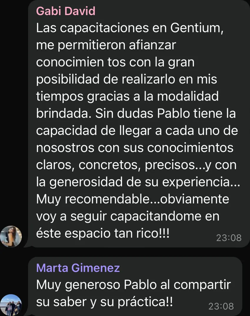 Reseña de una alumna del posgrado