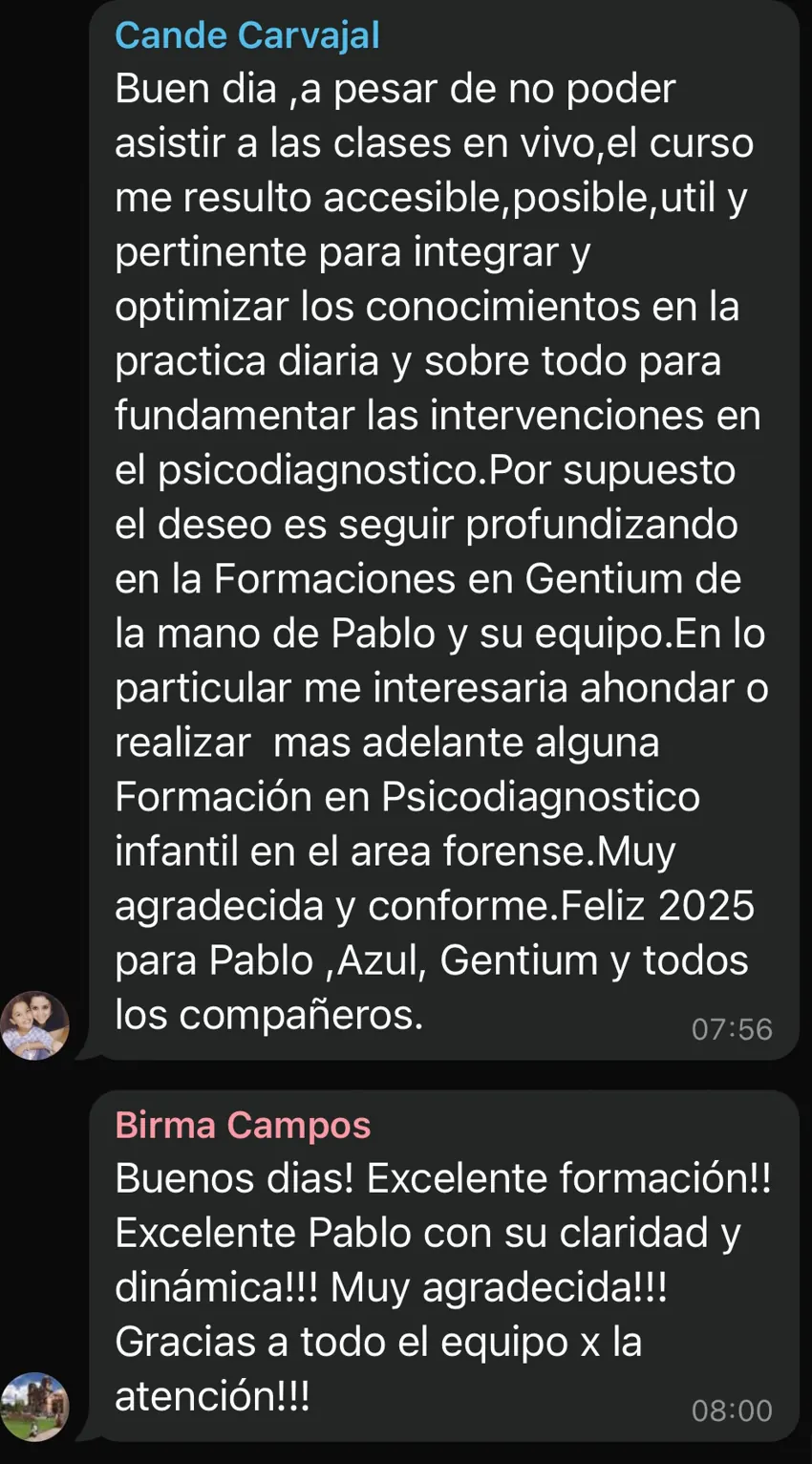Reseña de una alumna del posgrado
