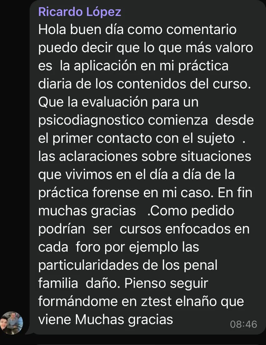 Reseña de una alumna del posgrado