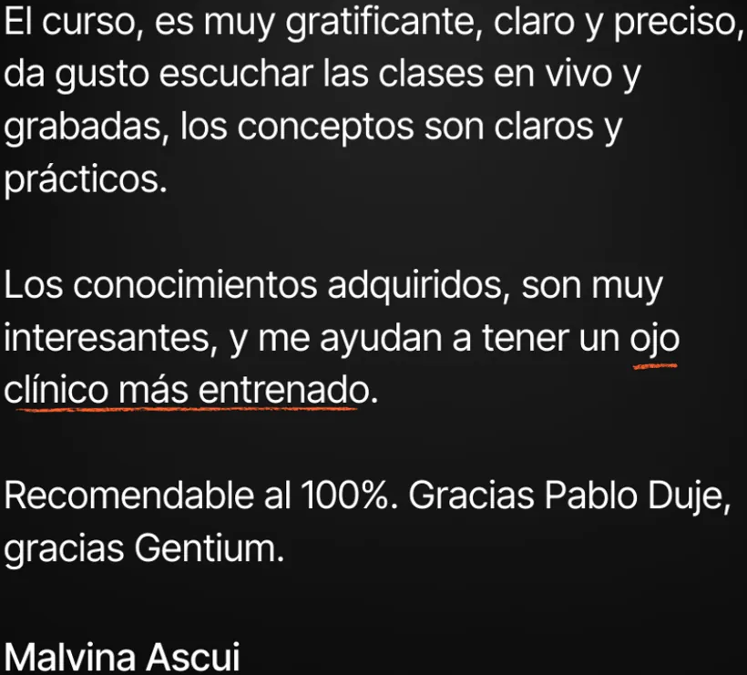 Reseña: un ojo clínico más entrenado
